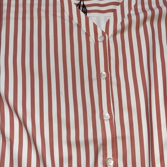 Byegreis Alondra Oversized Stripe Blouse Pink white - Picture 5 of 6